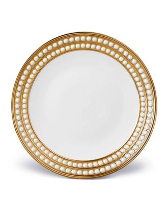 L'OBJET Perlee Gold Dessert Plate