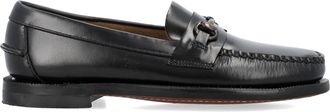 Sebago Black Classic Joe Hand-Stitched Leather Bit Loafer