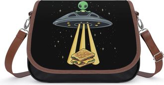 Generic Aalien Love Sandwich Small Womens Crossbody Bags Shoulder Handbag with Adjustable Strap for Travel