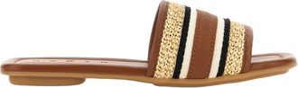 Hogan Multikleur Sandalen Ciabatta Stijl - Dames - Sandalen - Bruin - 38 1/2 EU - Schoenen