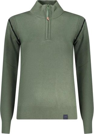 North Sails Half Zip Sweater - Dames - Coltruien - Groen - XS - Polyester - Truien & Vesten