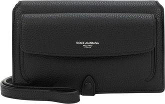 Dolce & Gabbana Calfskin Crossbody Minibag - Heren - Tassen - Zwart - ONE Size - Leer - Tassen