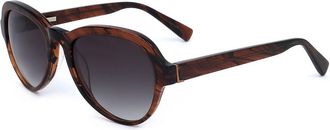 Derek Lam Logan BWNST Mens Sunglasses Brown Size 52