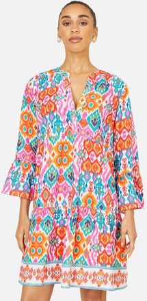 Yumi Ikat Print Beach Tunic Dress in Multi at Nordstrom, Size 10