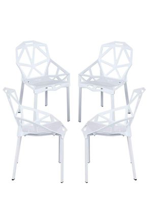 Regalos Miguel Packs Sillas Comedor - Pack 4 Sillas Omega - Blanco