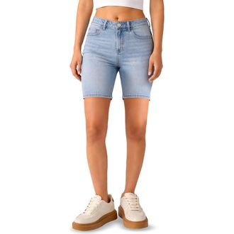 Madden Girl Denim Bermuda Shorts in Light Wash at Nordstrom Rack, Size 13
