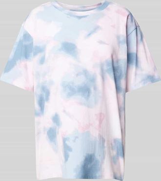 Jake*s Casual T-Shirt im Batik-Look in Sky, Größe XS