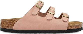 Birkenstock Florida Soft Pink, Nubuck Leather