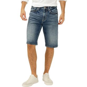 Silver Jeans Co Gordie Relaxed Fit Denim Shorts in Delray at Nordstrom, Size 28