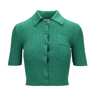 Gucci Mujer, Blusas y Camisas, Verde, Talla: S