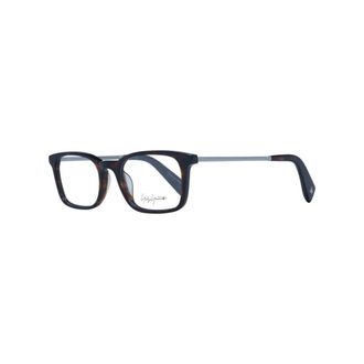 Yohji Yamamoto Glasses, unisex, Brown, Size: ONE SIZE Brown Rectangle Optical Frames