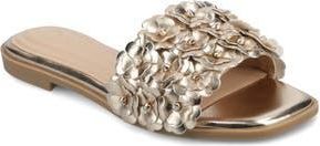 Journee Collection Azalea Slide Sandal in Gold at Nordstrom Rack, Size 7.5