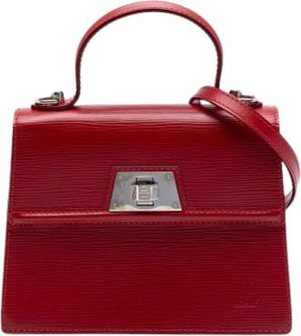 Louis Vuitton Pre-owned Handbags, female, Red, Size: ONE SIZE Pre-owned Sevigne Satchel