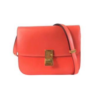 Celine Pre-owned Leather celine-bags - Dames - Vintage Schoudertas - Oranje - ONE Size - Leer - Vintage