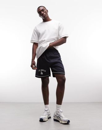 New Era LA Dodgers - Pantaloncini blu navy con logo