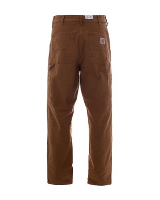 Carhartt Work in Progress Mens Trousers Single Knee Brown