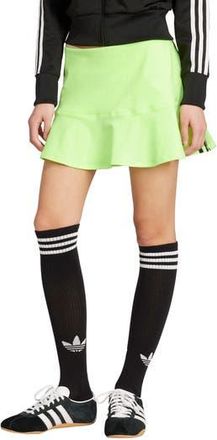 adidas Adicolor Interlock 3-Stripe Miniskirt in Signal Green at Nordstrom Rack, Size Xx-Small