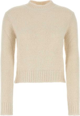 Jil Sander Ivory Alpaca Blend Sweater