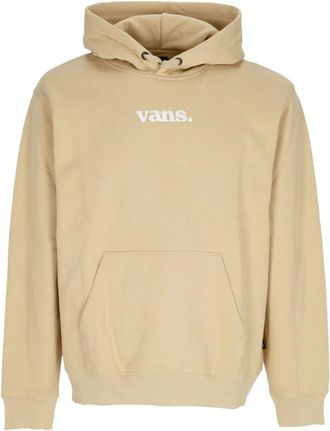 Vans Ruimvallende Taupe Hoodie met Logo - Heren - Hoodies - Beige - L - Katoen - Hoodies & sweatvesten