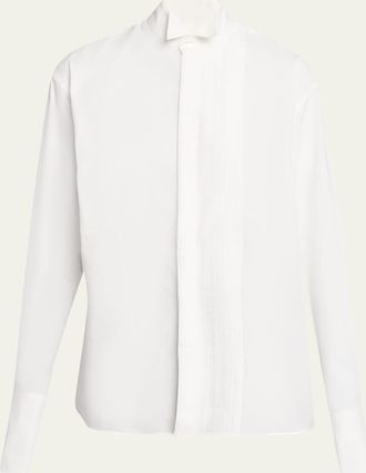 6397 Micro-Pleated Long-Sleeve Shirt