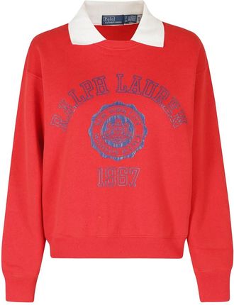Polo Ralph Lauren Mujer, Sudaderas, Rojo, Talla: M