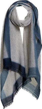 Mirror in the Sky A700 Mirror Melange Dip Dye 70X200 Sjaal - Dames - Wintersjaals - Blauw - ONE Size - Leer - Accessoires