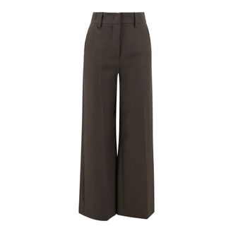 Max Mara Dames, Broeken, Bruin, Maat: M