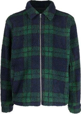 Holzweiler Light Jackets, male, Green, XL, Checkered Polyester Shirt Jacket