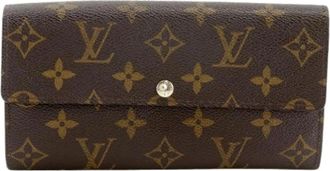 Louis Vuitton Pre-owned Wallets, female, Brown, Size: ONE SIZE Pre-owned Portefeuille Sarah Monogram Long Wallet