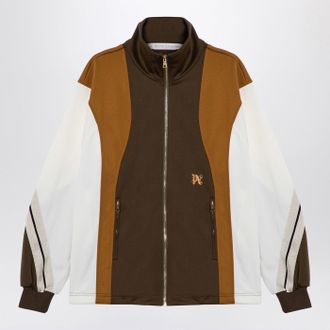 Palm Angels Sweatshirt über Farbblockbraun/Ocker