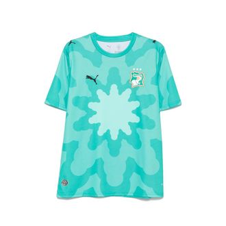 Puma X FIF X Salehe Bembury Graphic-print Logo-patch T-shirt