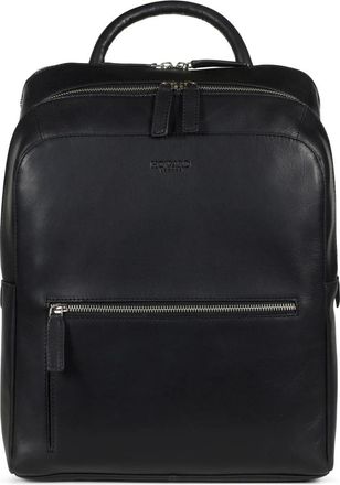 Howard London Byron Rugzak - Heren - Rugzakken - Zwart - ONE Size - Leer - Tassen