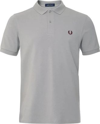 Fred Perry Slim Fit Plain Polo - Heren - Polos - Grijs - 2XL - Katoen - Tops