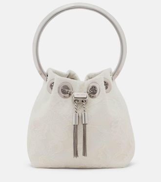 Jimmy Choo London Bon Bon Micro lace bucket bag