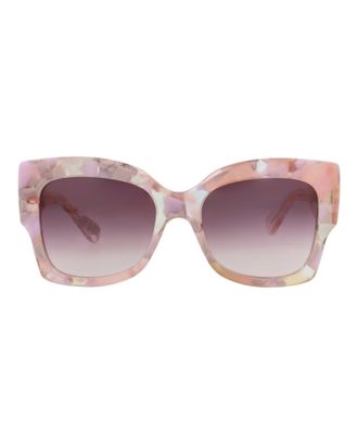 Chlo&eacute; Square-Frame Recycled Acetate Sunglasses