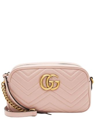 Gucci Matelass&eacute; Gg Marmont Small Camera Bag (Authentic Pre-Loved)