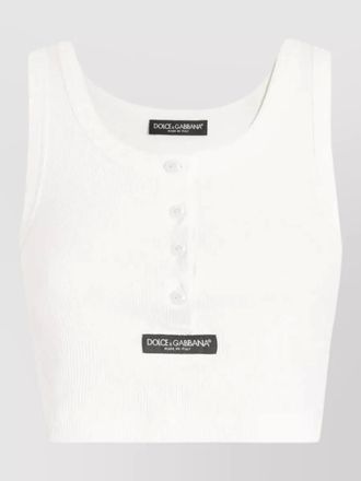 Dolce & Gabbana ribbed tank top sleeveless fitted silhouette