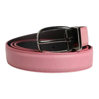 Dolce & Gabbana Belts, male, Pink, Size: ONE SIZE Classic Leather Metal Buckle Belt