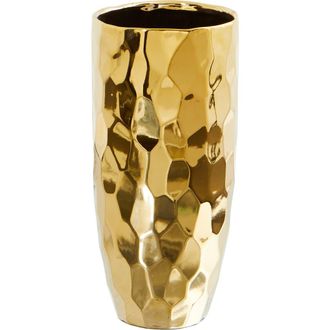 Nearly Natural 10-in Designer Gold Cylinder Vase at Nordstrom