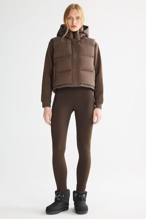 Orolay Puff-O Down Puffer Vest in Coffee at Nordstrom, Size X-Large