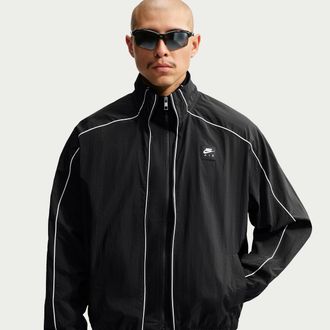 Nike Mens Air Woven Track Jacket in Black | IM5568-010