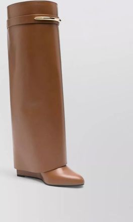 Givenchy leather pointed-toe wedge ankle boots