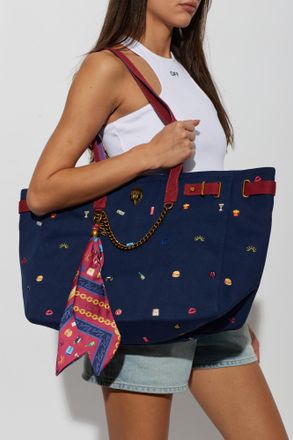 Kurt Geiger Solane Shopper Bag, Womens, Navy Blue
