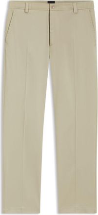 BOSS Straight-fit trousers in stretch twill
