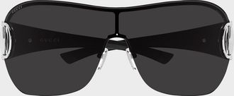 Gucci Men & apos;s GG2174S-001 Frameless Mask Sunglasses