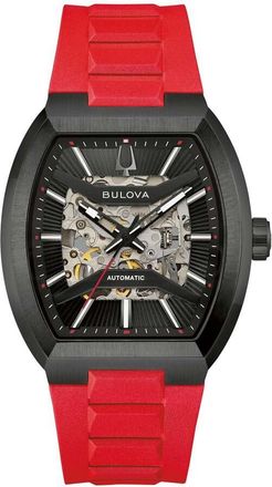 Bulova Maquina Automatic Black Dial Mens Watch 98A341