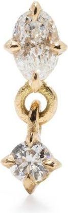 Lizzie Mandler 18K Yellow Gold Diamond Drop Earring - Womens - Diamond/18kt Yellow Gold