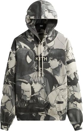Kith x Marvel vs. Capcom hoodie met print - Grijs