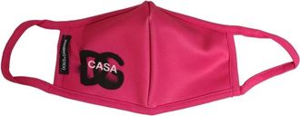 Dolce & Gabbana Mascarilla con Estampado de Logo - Accessories - Hombre - Rosa - ONE SIZE