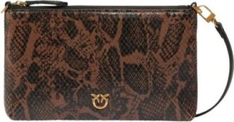 Pinko Mini Clutch Orizzontale Piatta - - Bags - Donna - Marrone - ONE SIZE
